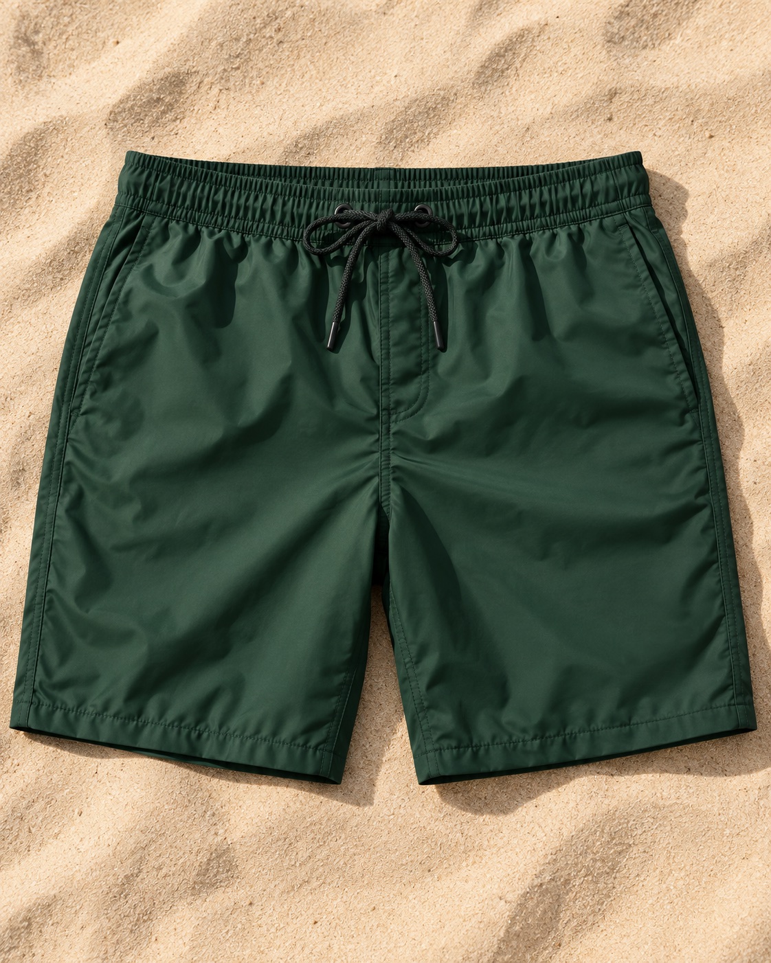 Conceito de bermuda verde com a logo KOSTAH perto da barra